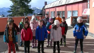 Chanson olympique par la classe 3-4P/3L de Leysin, Mary-Line Fasoletti
