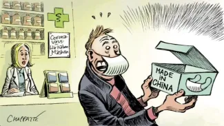 Analyse d'un dessin de presse lié au Coronavirus - Tonya