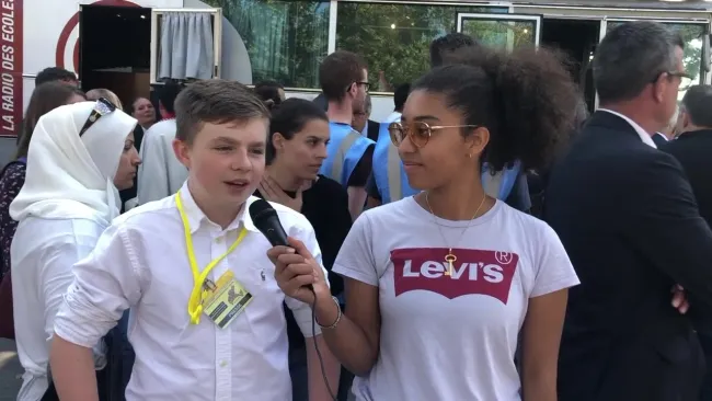Journée des drapeaux JOJ - Interviews d'élèves