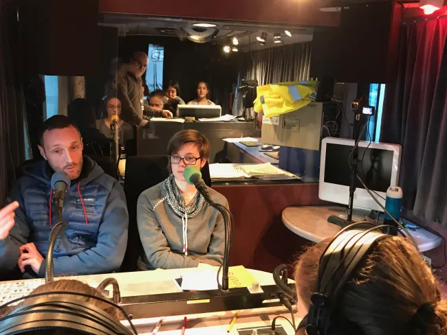 Radio Ballons interview météo avec Wim de Troyer et Sarah Coppens